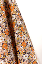 Load image into Gallery viewer, Autumn Vibes 100% Linen Retro Flowers 140 cm wide $38 pm
