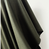 Olive Wool Viscose Melton 390 gsm $36 pm