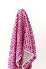 Load image into Gallery viewer, Autumn Vibes 100% Tencel Pink Check 140 cm wide $28 pm
