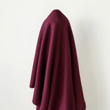 Warm Wine Boiled 100% Wool 380 gsm 150 cm w $55 pm