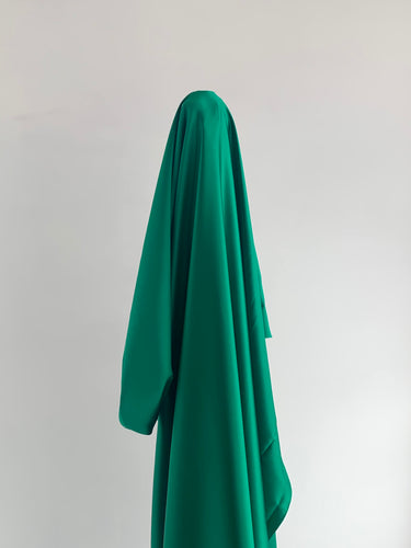 Emerald Green Silk Satin fabric