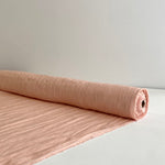 Pale Peach Prewashed 100% Linen fabric