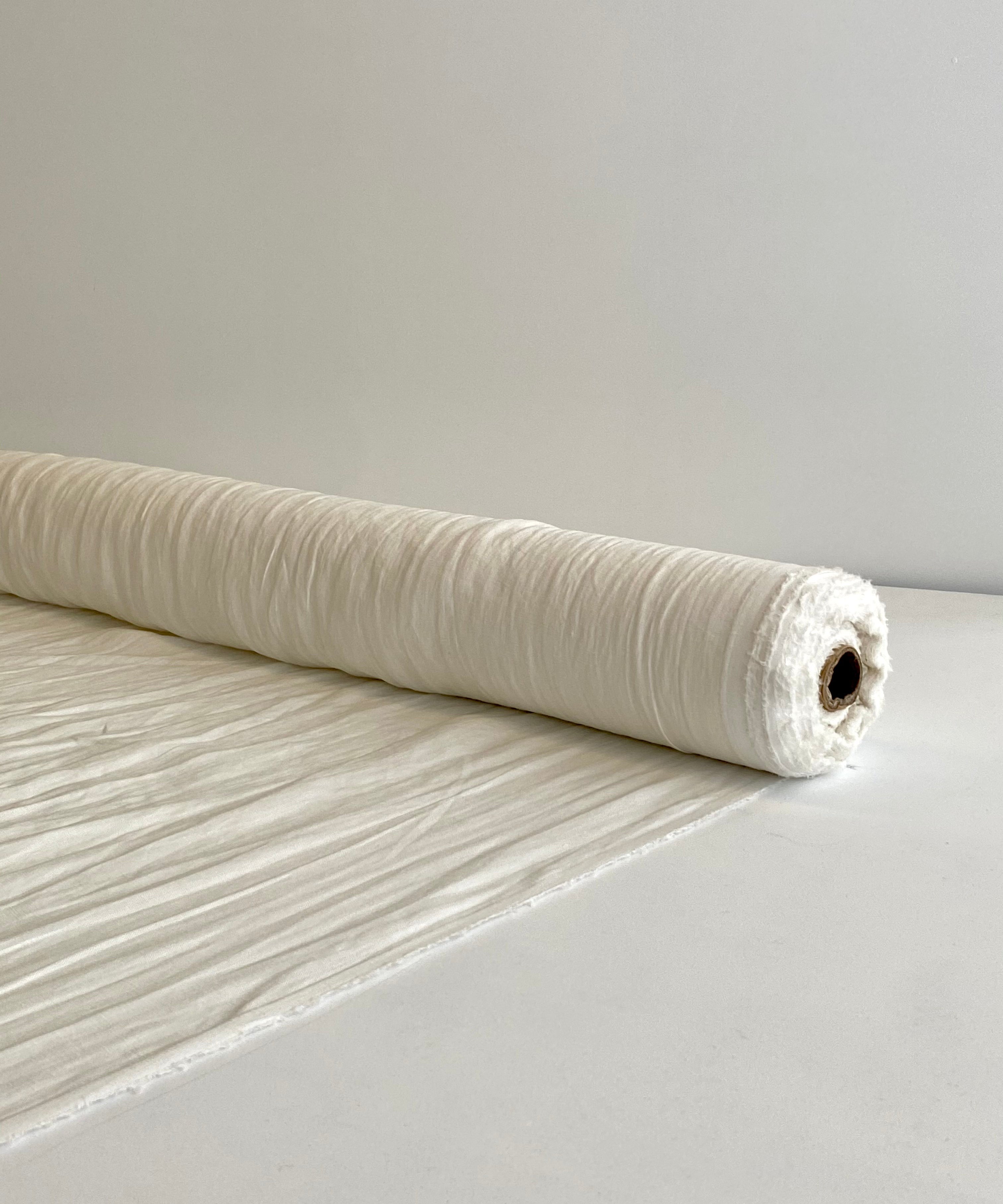 Ivory Prewashed 100% Linen fabric