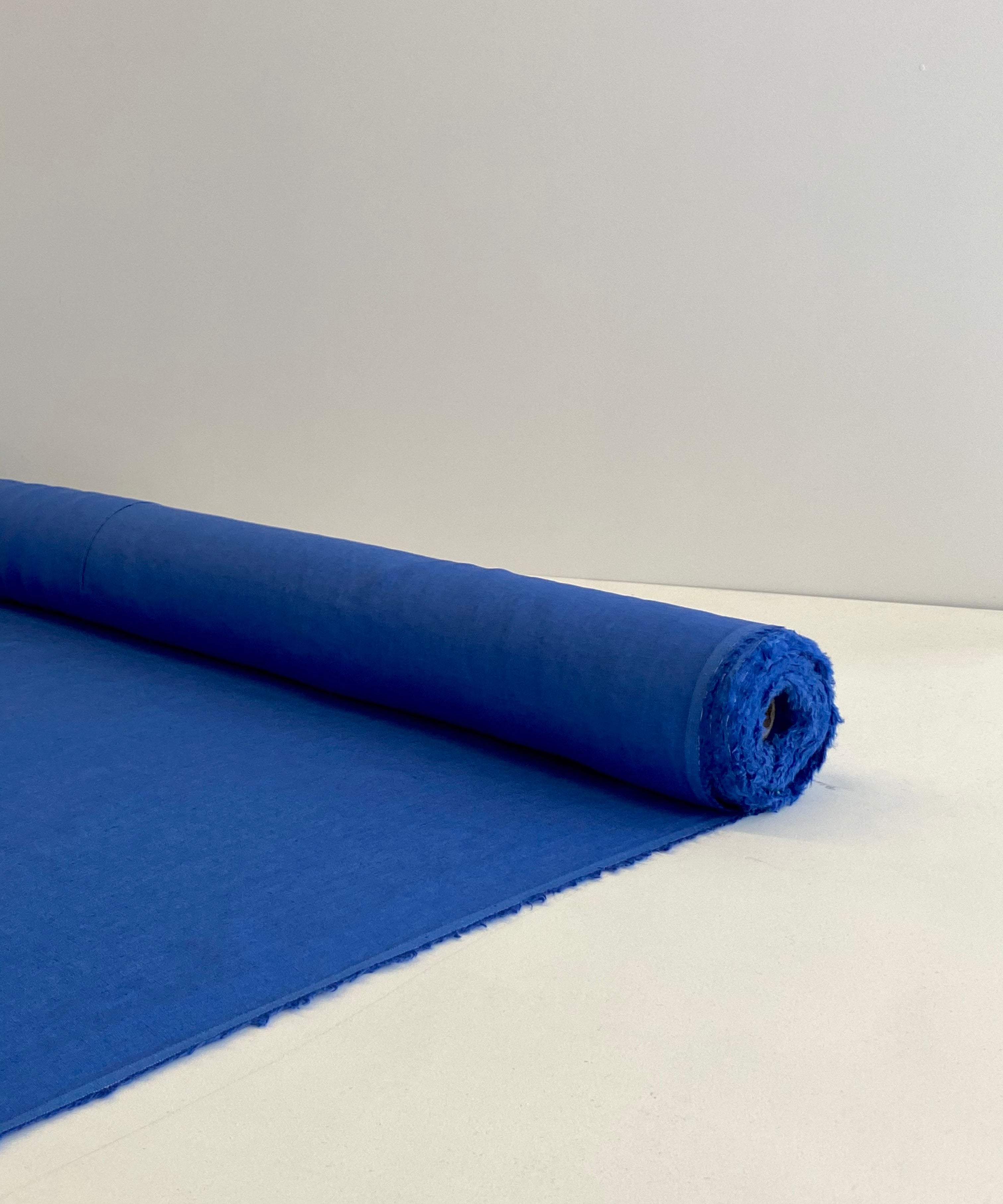 Royal Blue Prewashed100% Linen fabric