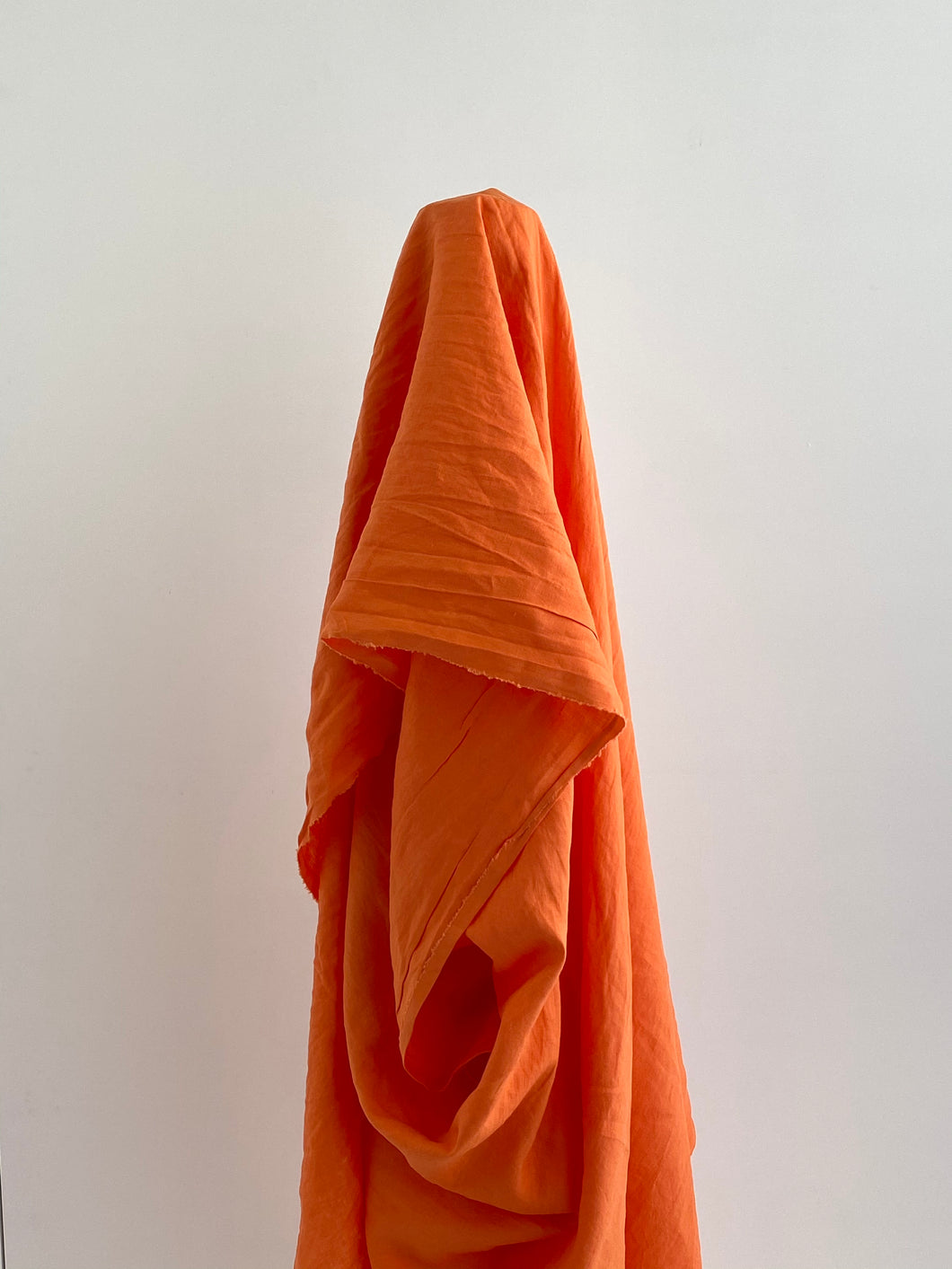 Tiger Orange Prewashed 100% Linen fabric