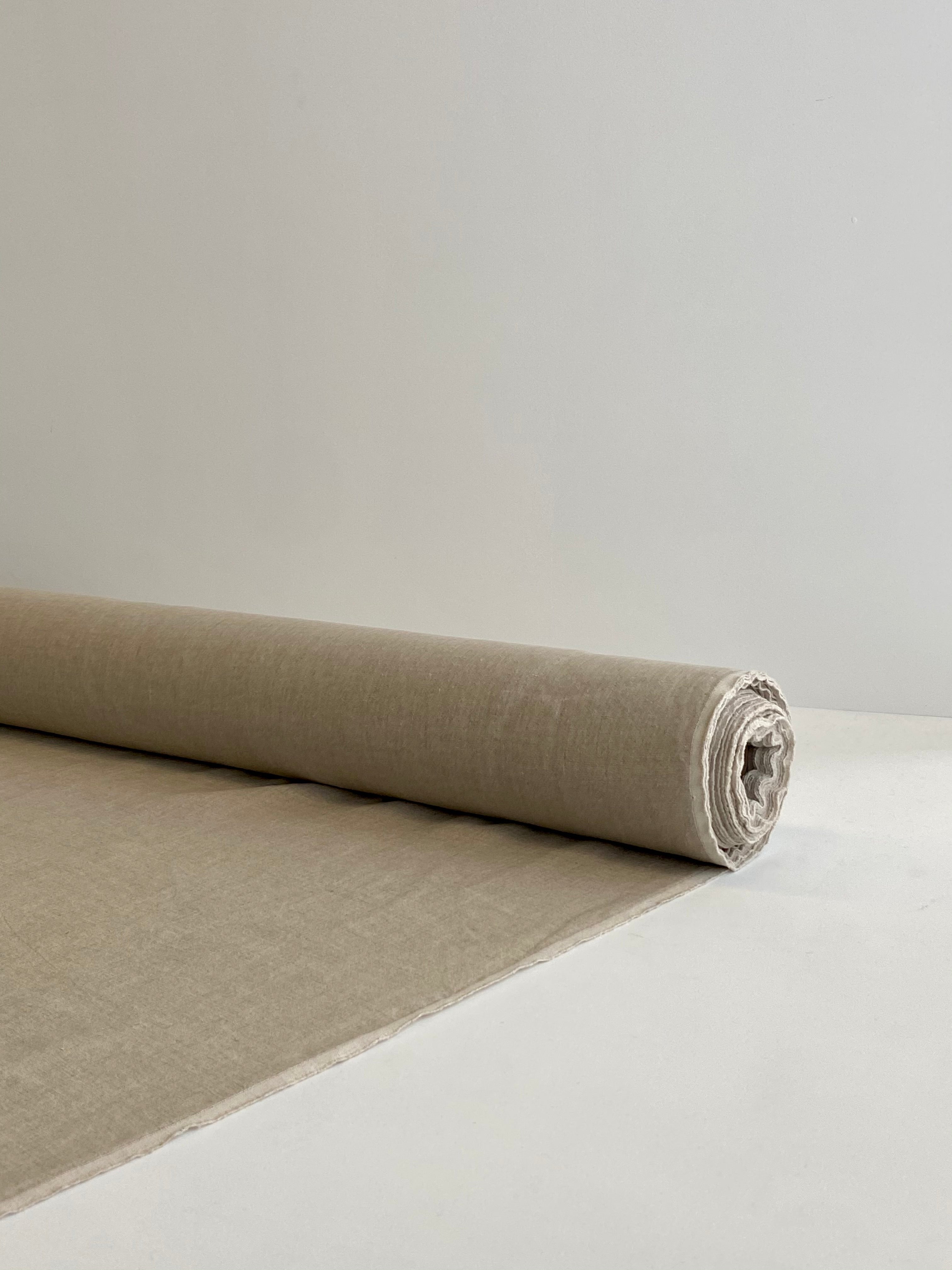 Jute Vintage Finish, Piece Washed 100% Linen fabric