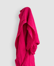 Load image into Gallery viewer, Hot Pink Vintage Finish 100% Linen 165gsm $49pm
