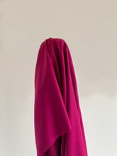 Load image into Gallery viewer, Magenta Wool Viscose Twill fabric
