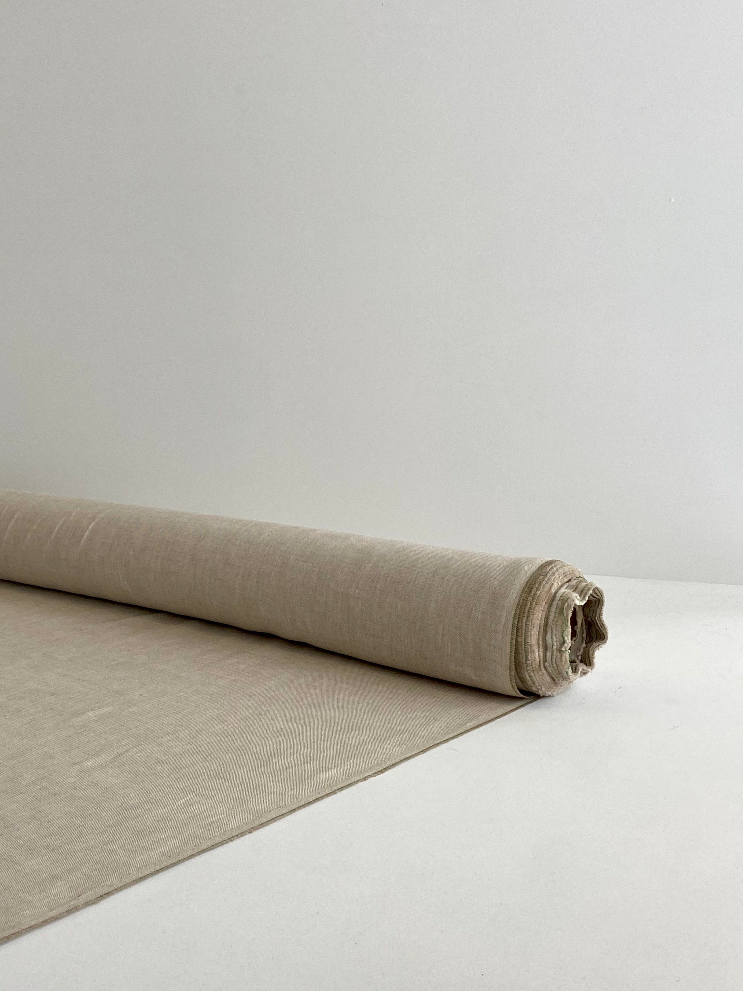 Natural Vintage Finish, Piece Washed 100% Linen fabric