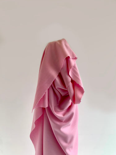 Pink Ballet Slipper Wool Viscose Twil fabric