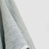 Chambray Off White Stripe 100% Linen Vintage Finish 145gsm $45 pm