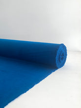 Load image into Gallery viewer, Peacock Blue Wool Blend fabric
