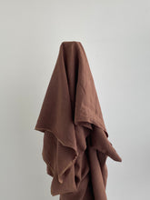 Load image into Gallery viewer, Mocha Vintage Finish, Piece Washed 100% Linen fabric
