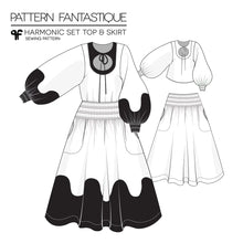 Load image into Gallery viewer, Pattern Fantastique Harmonic Set Top &amp; Skirt
