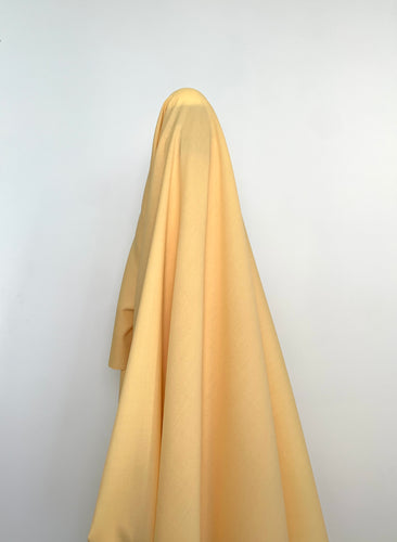 Butter yellow 100% Wool Crepe fabric