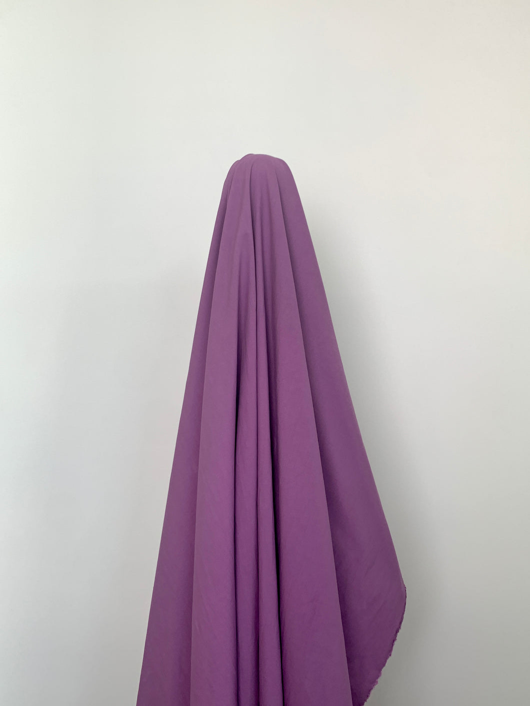 Mauve purple washer finish cotton fabric
