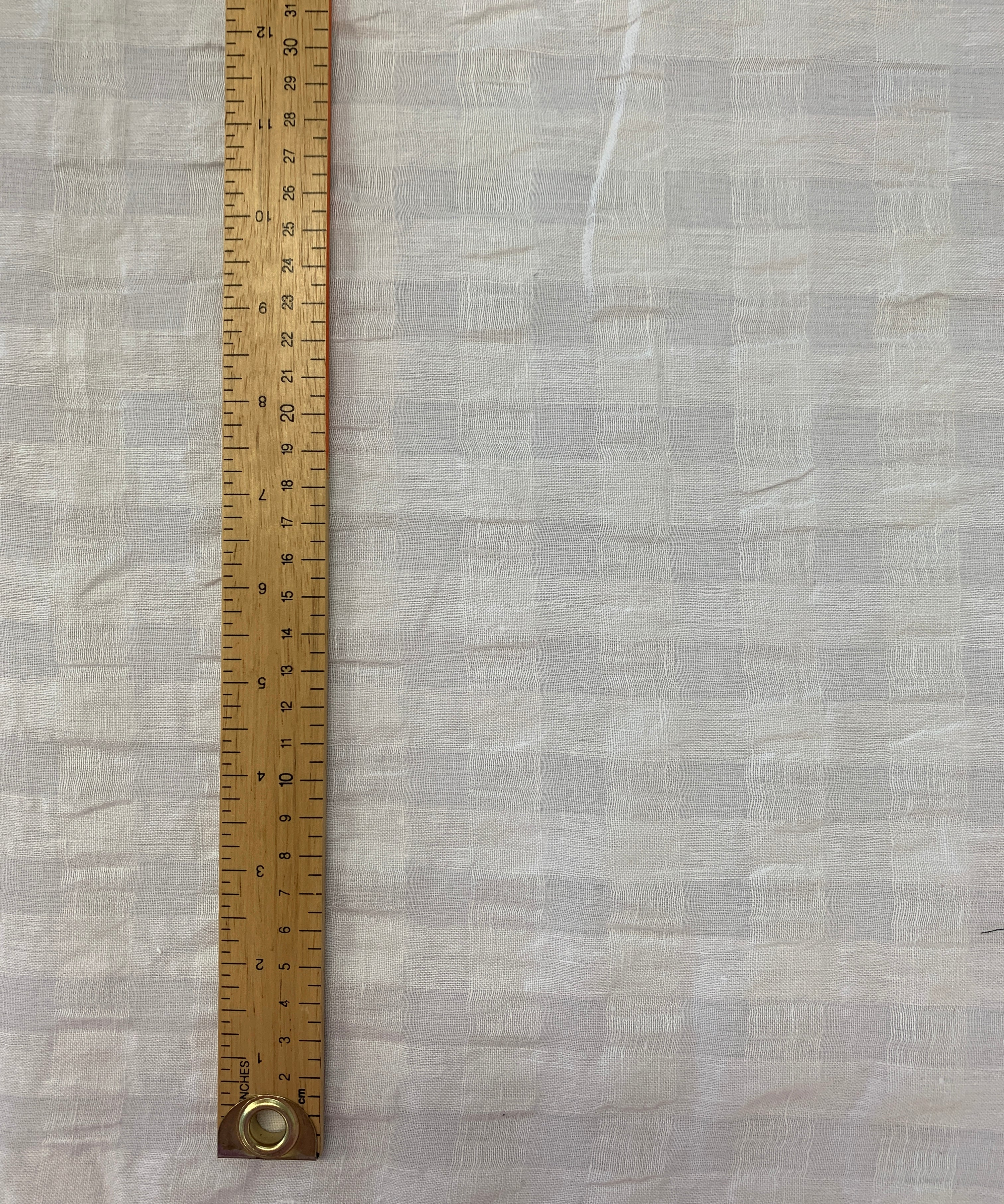 White cotton linen fabric