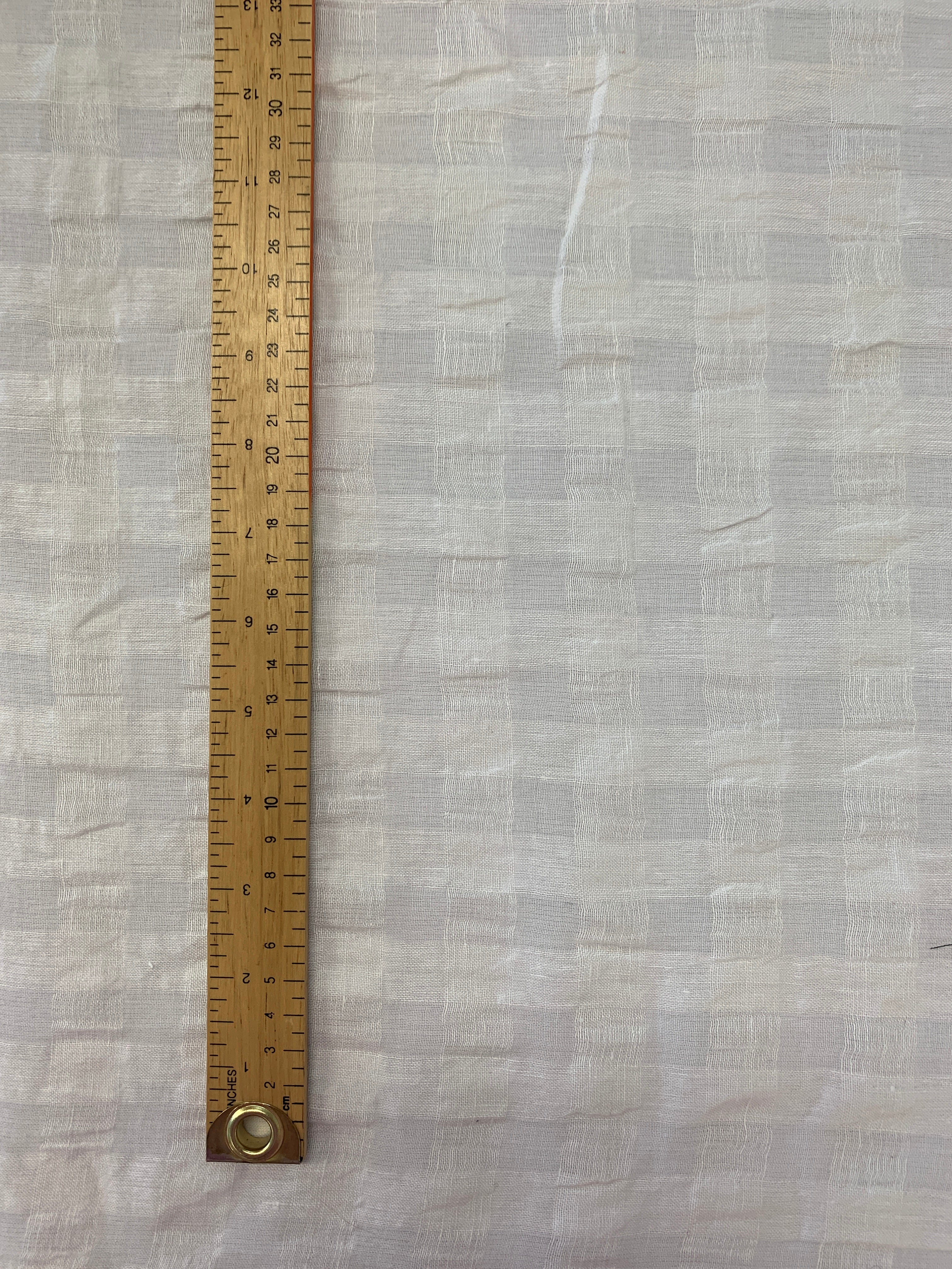 White cotton linen fabric